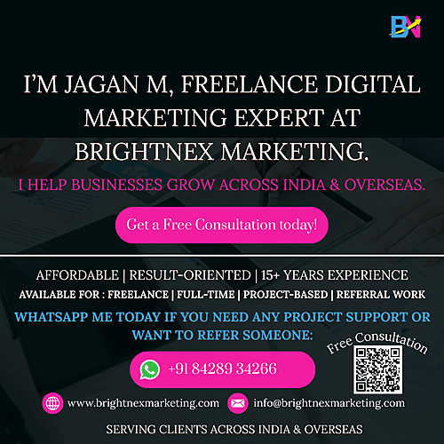 Freelance Digital marketing expert